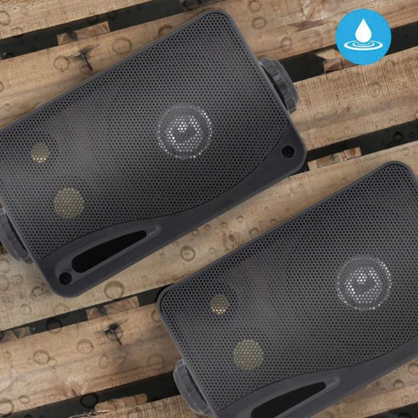 Pyle PLMR24B 3.5 Inch 200 Watt Wall Mount Speakers Black-3