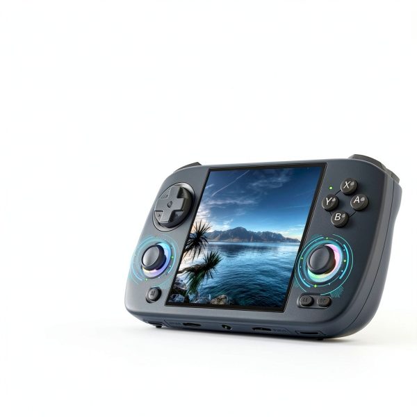 Portable Retro Game Console with RGB Lights 5000 Games-5