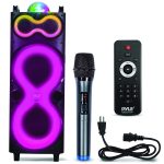 Pyle Bluetooth Party Speaker Dual 10 Inch Portable-0