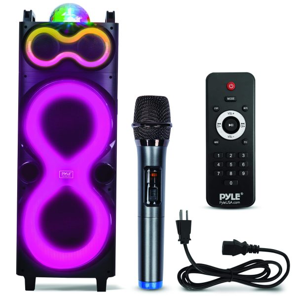 Pyle Bluetooth Party Speaker Dual 10 Inch Portable-0