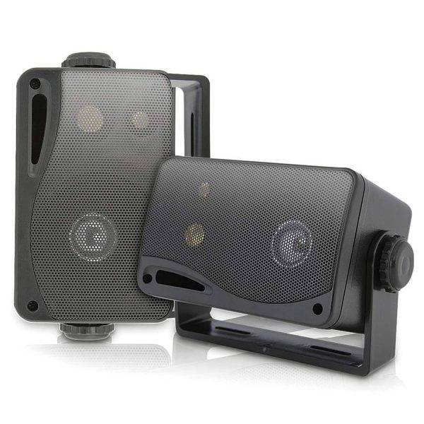 Pyle PLMR24B 3.5 Inch 200 Watt Wall Mount Speakers Black-4