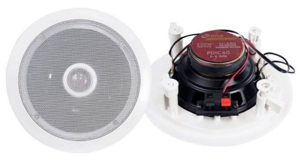 Pyle 6.5 Inch 500W In Wall Ceiling Home Audio Speakers-1