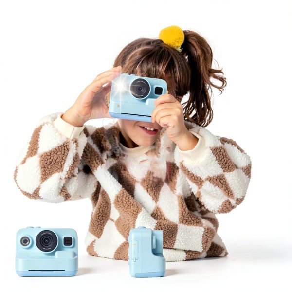 Hunkstar Kids Camera Instant Print Dual Lens 1080P HD Blue-11