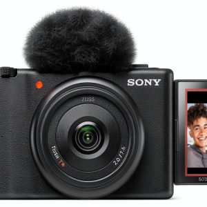 Sony ZV 1F Vlog Camera for Content Creators Black White-0