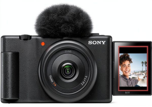 Sony ZV 1F Vlog Camera for Content Creators Black White-0