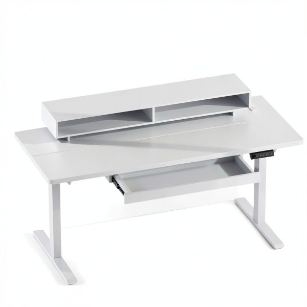 GTPlayer Electric Standing Desk Gaming LED Lights Black-7