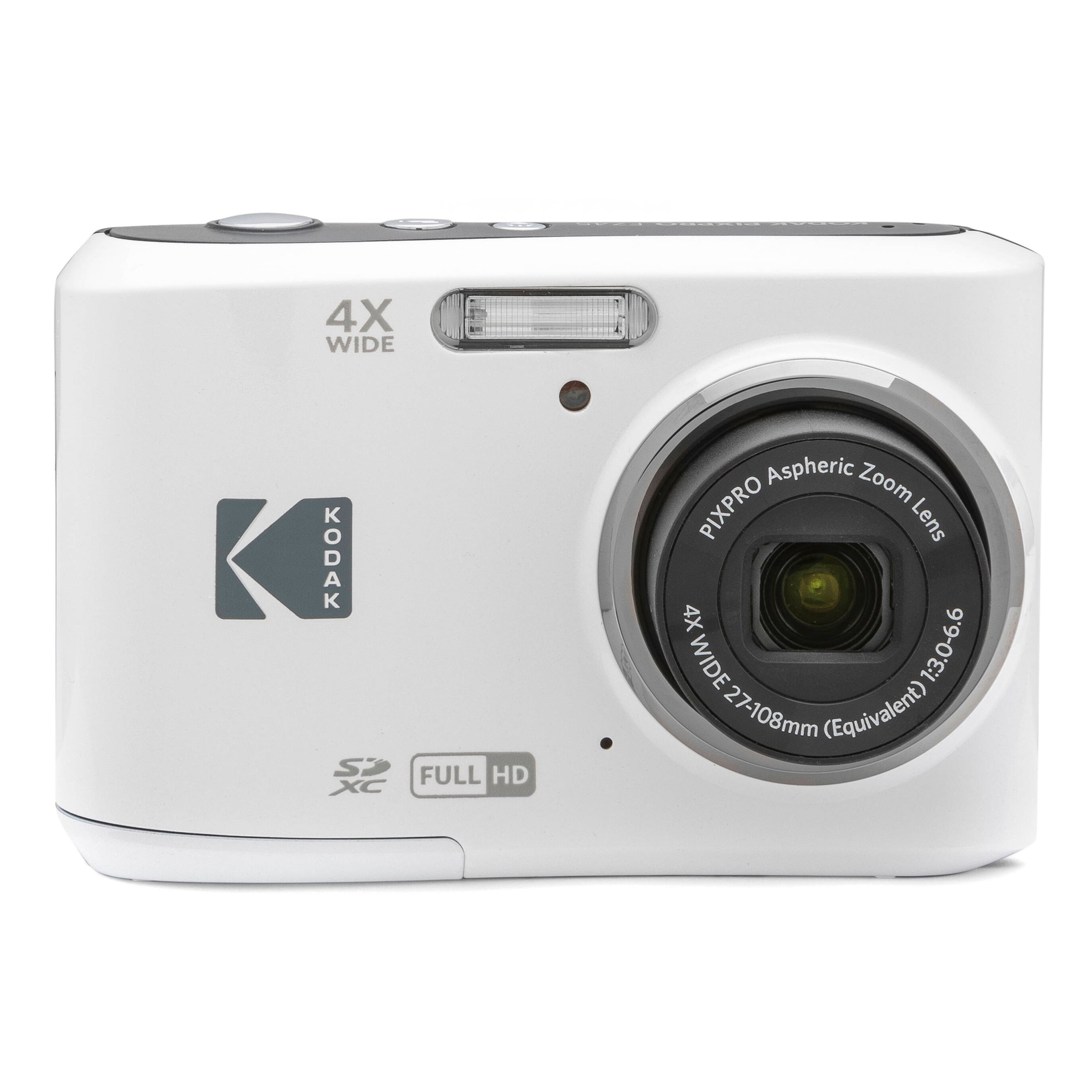 Kodak PIXPRO FZ45 Compact Camera in white on a table