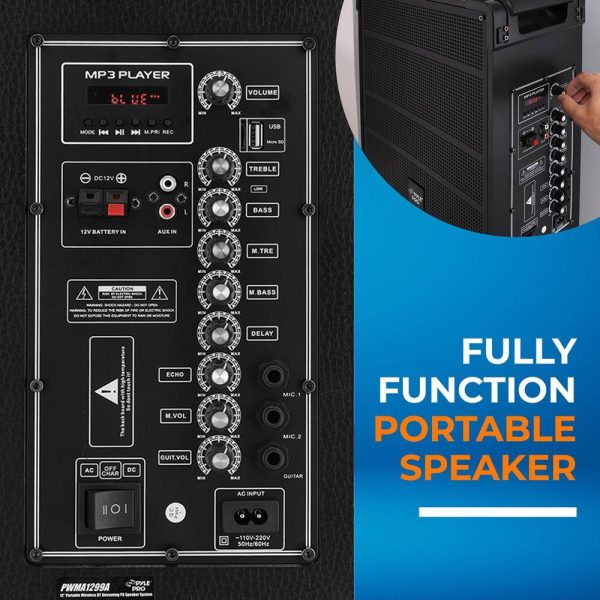 Pavo 800W 12 Inch Wireless Bluetooth Speaker Karaoke System-4