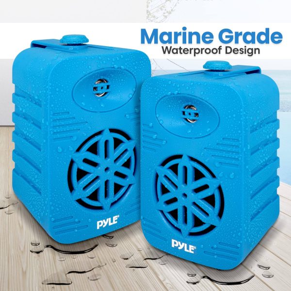 Pyle Bluetooth Indoor Outdoor Speakers Waterproof 300W-3
