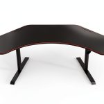 Arozzi Arena Angelo Gaming Desk Curved Ergonomic Black-0
