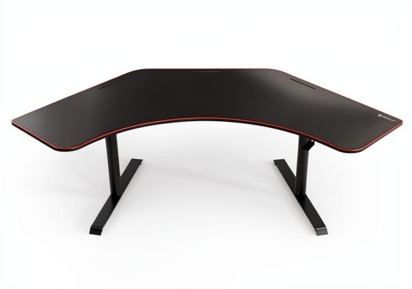 Arozzi Arena Angelo Gaming Desk Curved Ergonomic Black-0