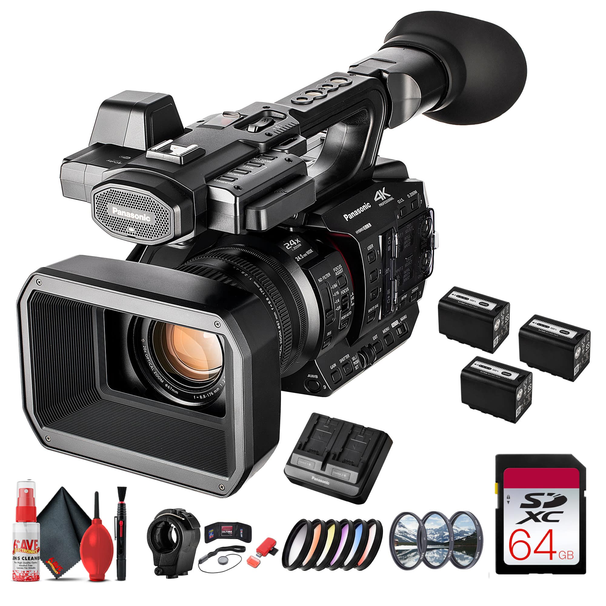Panasonic AG X20ED camcorder in a studio setting