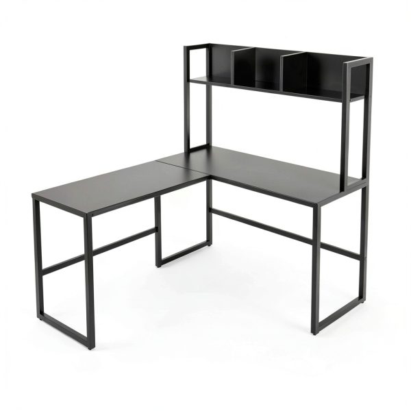 Kadyn L Shaped Desk with Storage Home Office Computer Desk-7