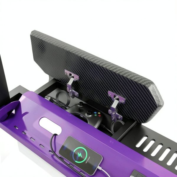 RSPGAME G Series Ergonomic Gaming Desk with Monitor Stand-4
