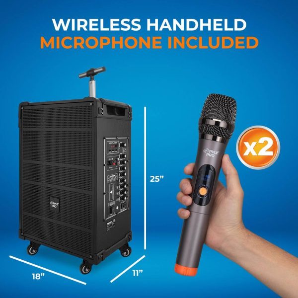 Pavo 800W 12 Inch Wireless Bluetooth Speaker Karaoke System-2