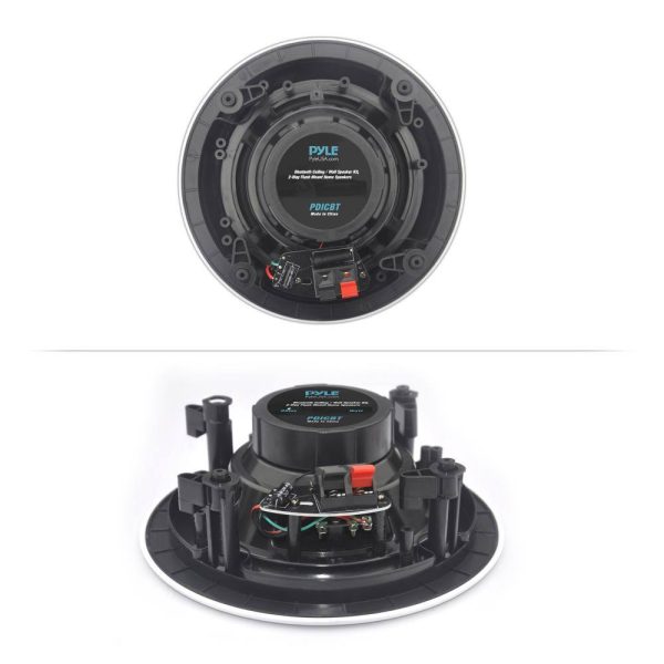 Pyle 8 Inch Bluetooth Ceiling Speakers Wireless Home Audio-2