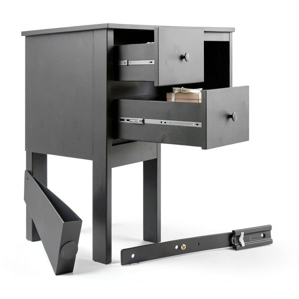 Kadyn 48 Inch Computer Desk with Drawers Power Outlets Home-3