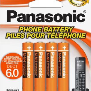 Panasonic Rechargeable AAA Phone Batteries Ni-MH DECT 6.0-0
