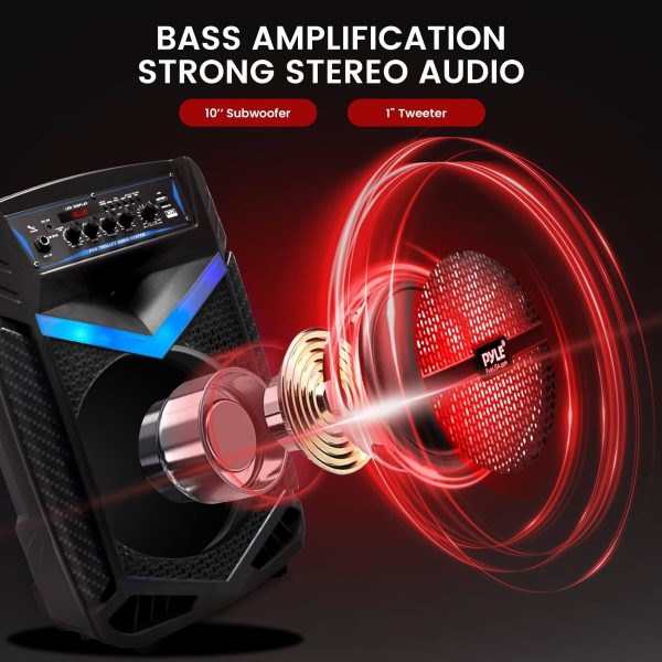 Bluetooth Portable PA Speaker Karaoke Party Audio-2