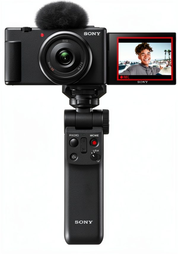 Sony ZV 1F Vlog Camera for Content Creators Black White-10