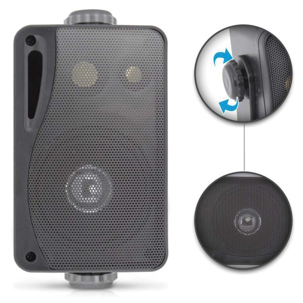 Pyle PLMR24B 3.5 Inch 200 Watt Wall Mount Speakers Black-5