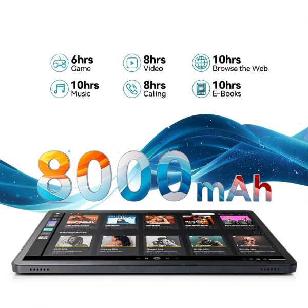 MEIZE Android 14 Tablet 11 Inch 128GB 16GB RAM 4G Cellular-3