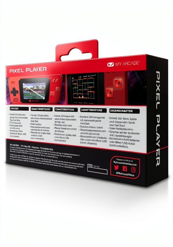 My Arcade Pixel Player Handheld Game System 300 Games-5