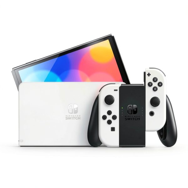 Nintendo Switch OLED Console Neon Red Blue White Gaming-1