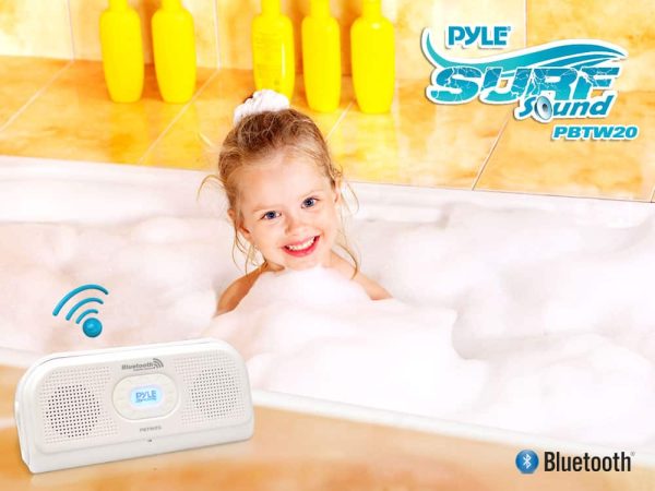 Pyle IPX7 Waterproof Bluetooth Speaker Portable Shower Music-2