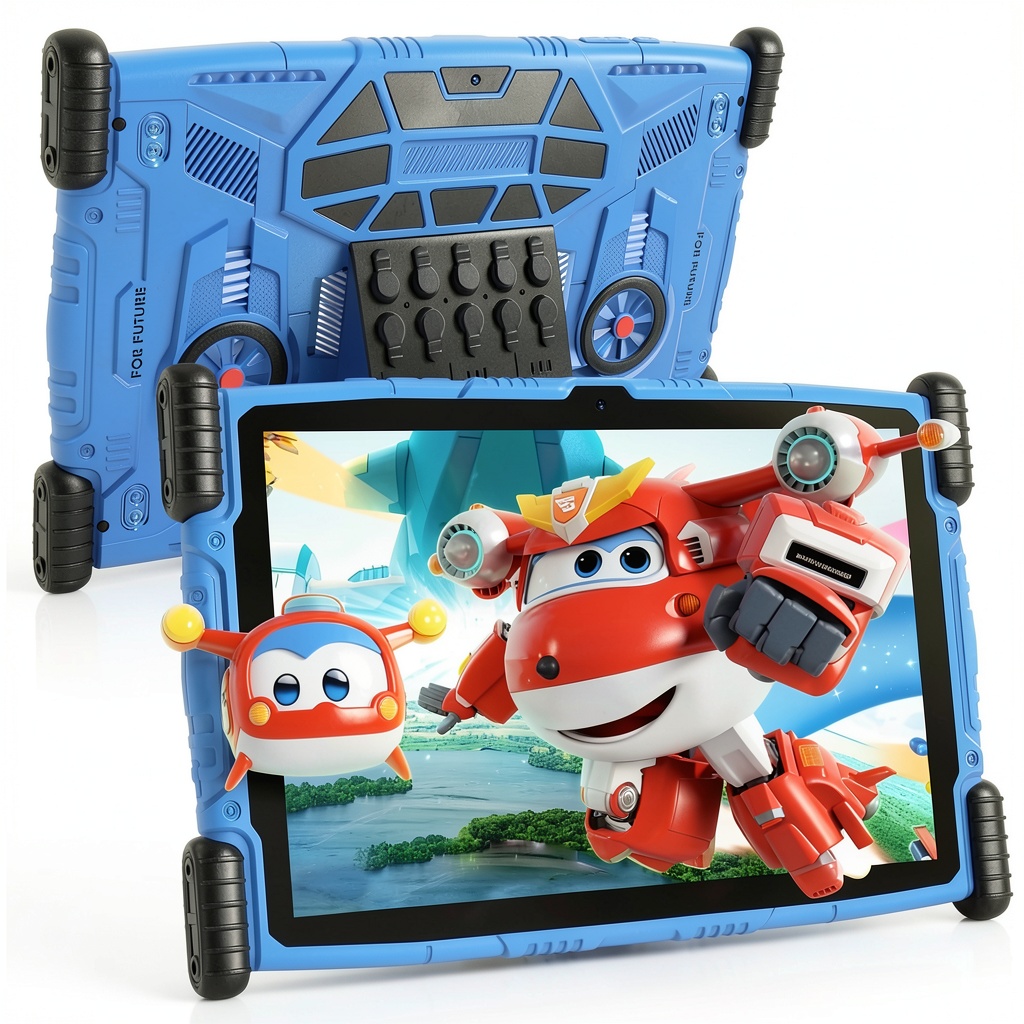 FEONAL kids tablet displaying educational apps on a table