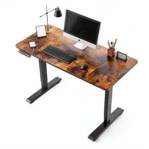 ForestnSky 48 Electric Standing Desk Rustic Brown Office-0