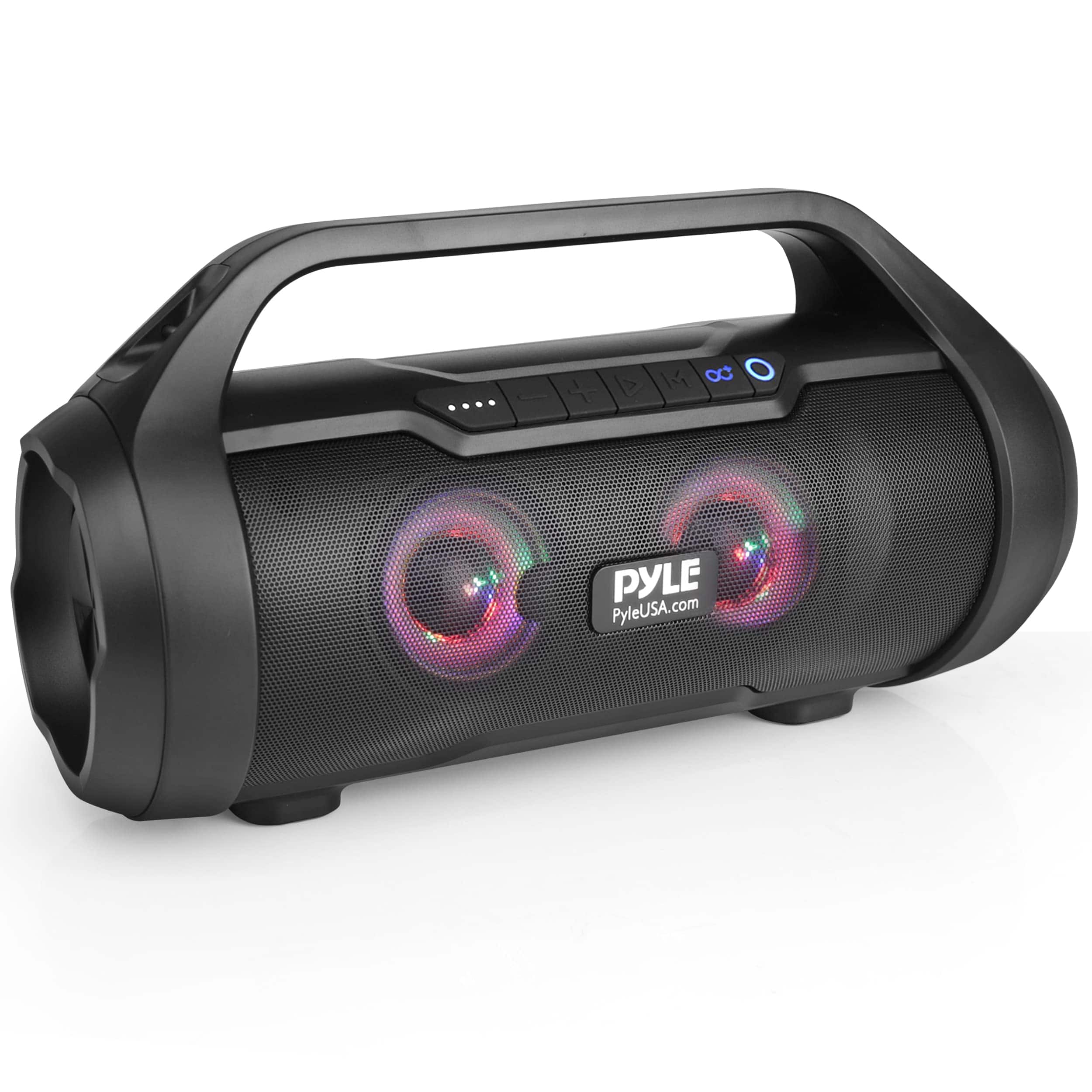 Pyle Bluetooth Speaker in use at a beach setting
