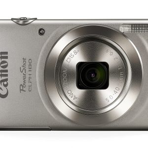 Canon PowerShot ELPH 180 Digital Camera Silver 20MP-0