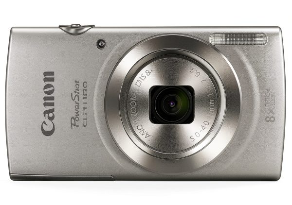 Canon PowerShot ELPH 180 Digital Camera Silver 20MP-0