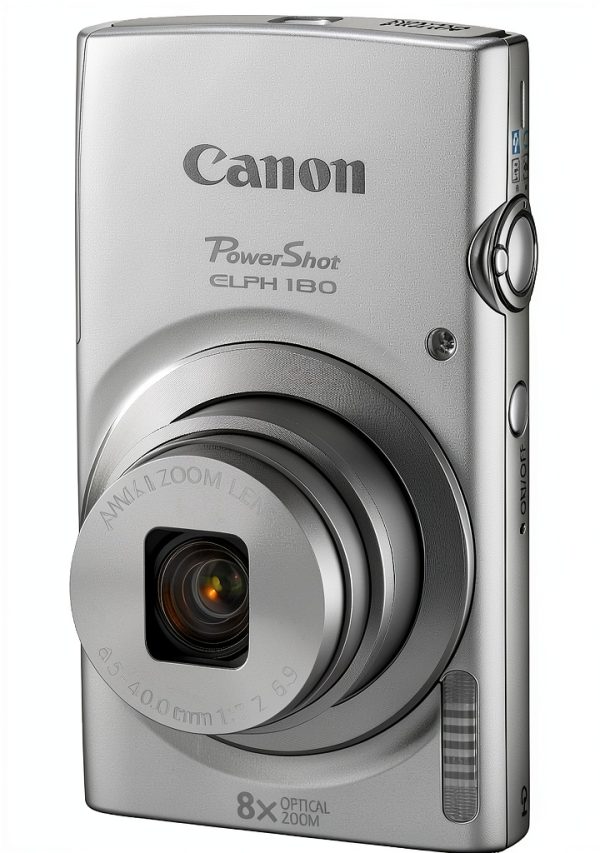 Canon PowerShot ELPH 180 Digital Camera Silver 20MP-4