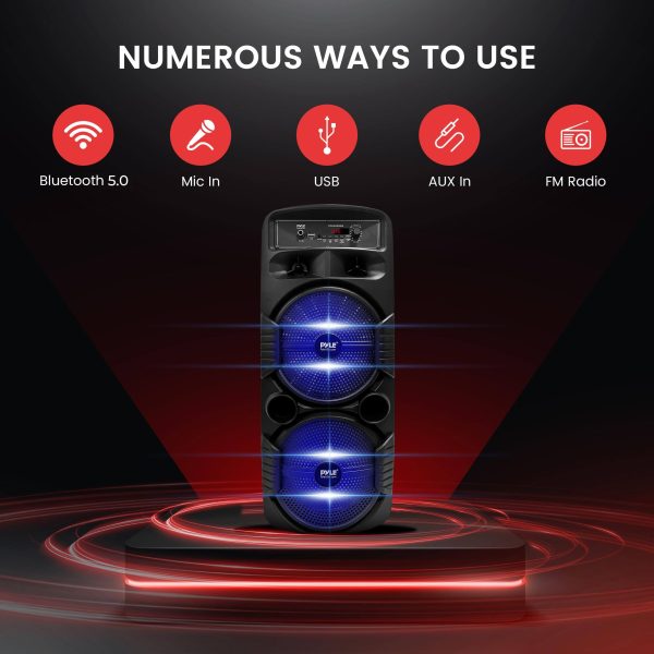 Bluetooth Portable PA Speaker Karaoke Party Audio Battery-3