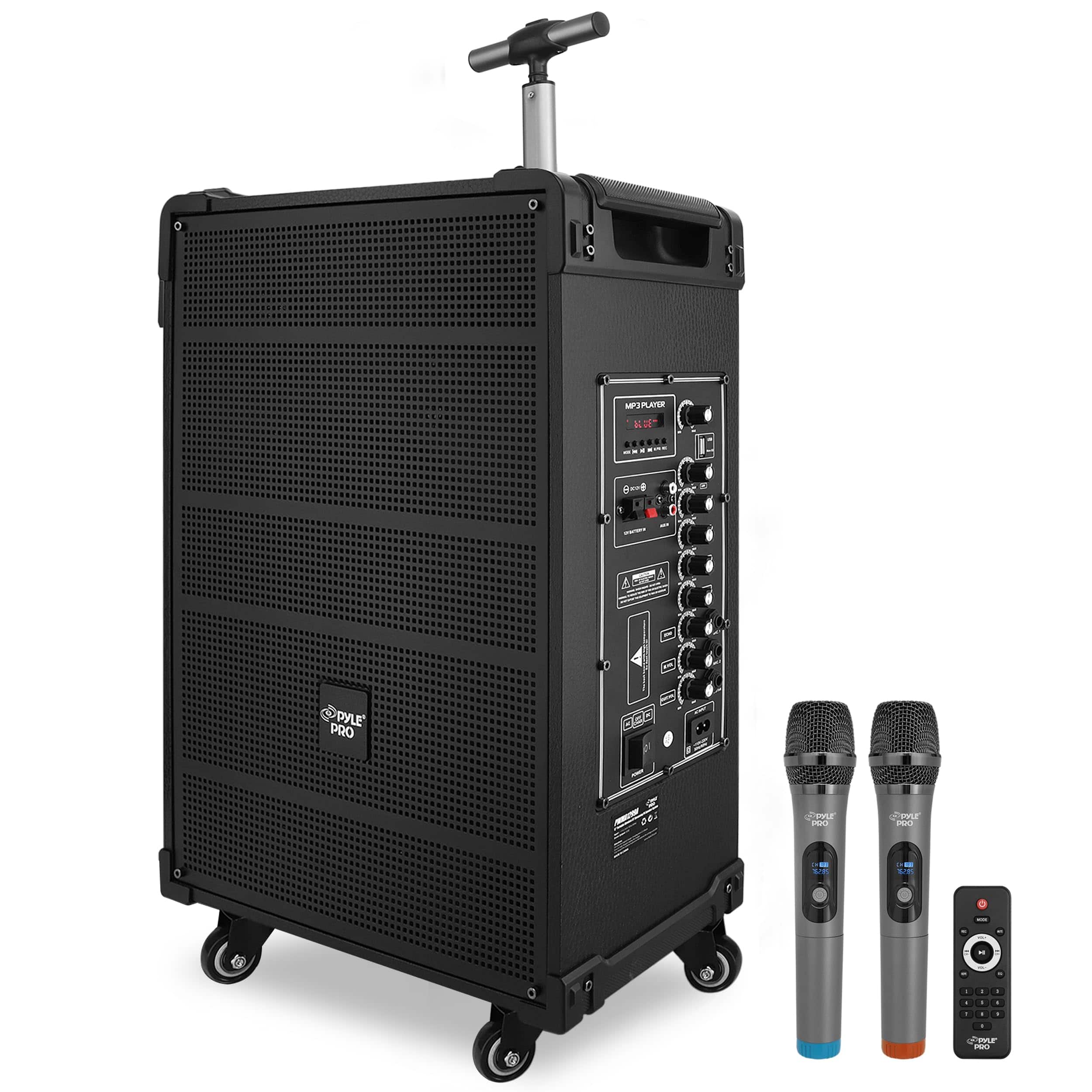 Pavo 12 inch wireless speaker in a home karaoke setup