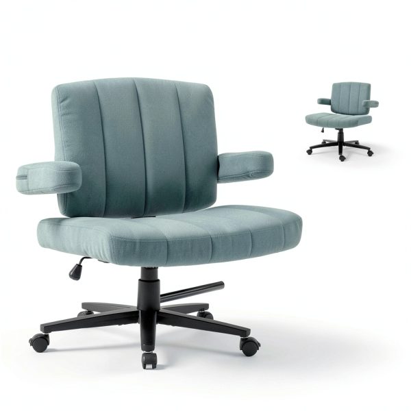Vigosit Fabric Swivel Desk Chair Adjustable Height Home-3