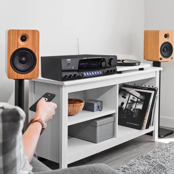 Pyle Wireless Bluetooth Stereo Receiver Amplifier 200W Power-7