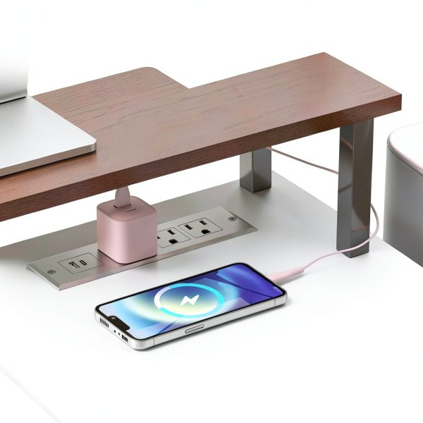 Homcom Gaming Desk with Charging Station LED Lights Drawers-6