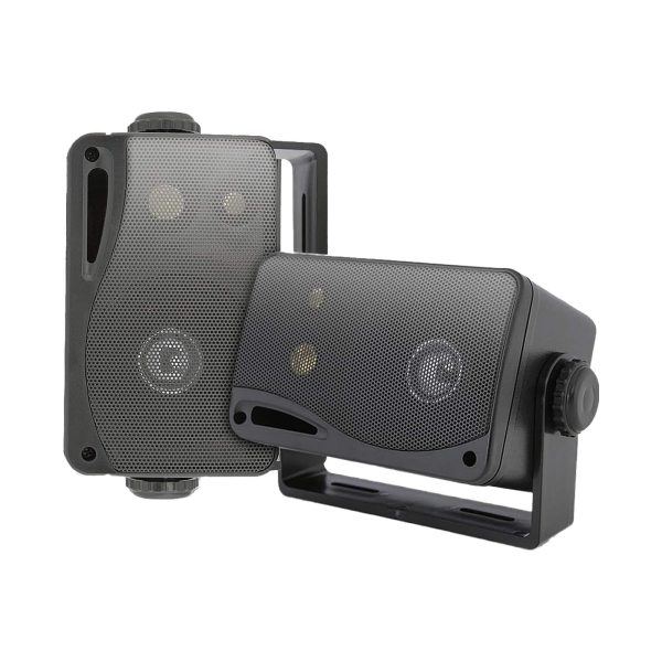 Pyle PLMR24B 3.5 Inch 200 Watt Wall Mount Speakers Black-0