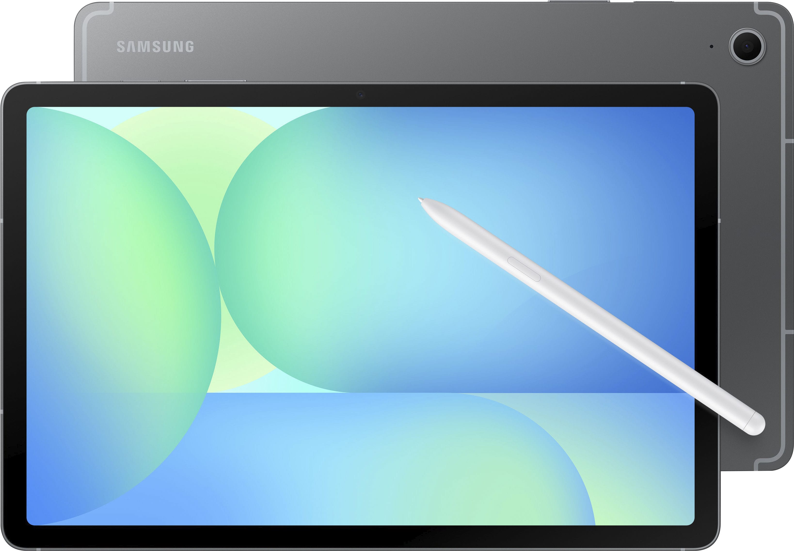 Samsung Galaxy Tab S10 FE with S Pen on a desk