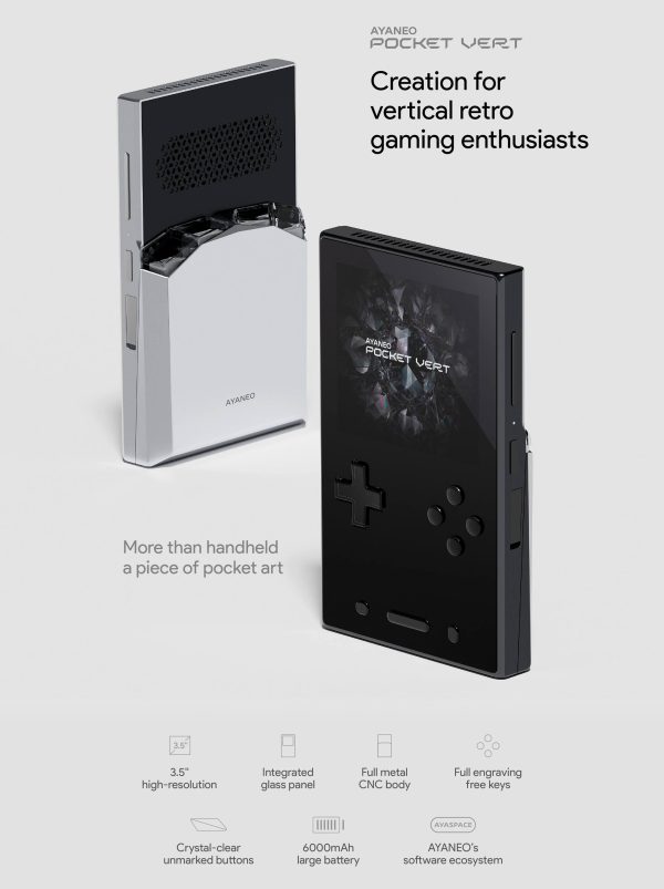 Pocket VERT Handheld Gaming Console Snapdragon 8+ Gen 1-4