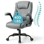 Brick Attic Office Chair Ergonomic PU Leather Flip Up-0