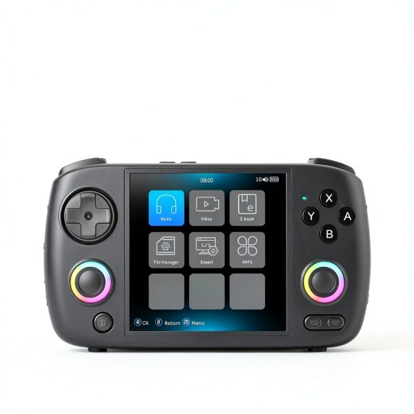 Portable Retro Game Console with RGB Lights 5000 Games-7