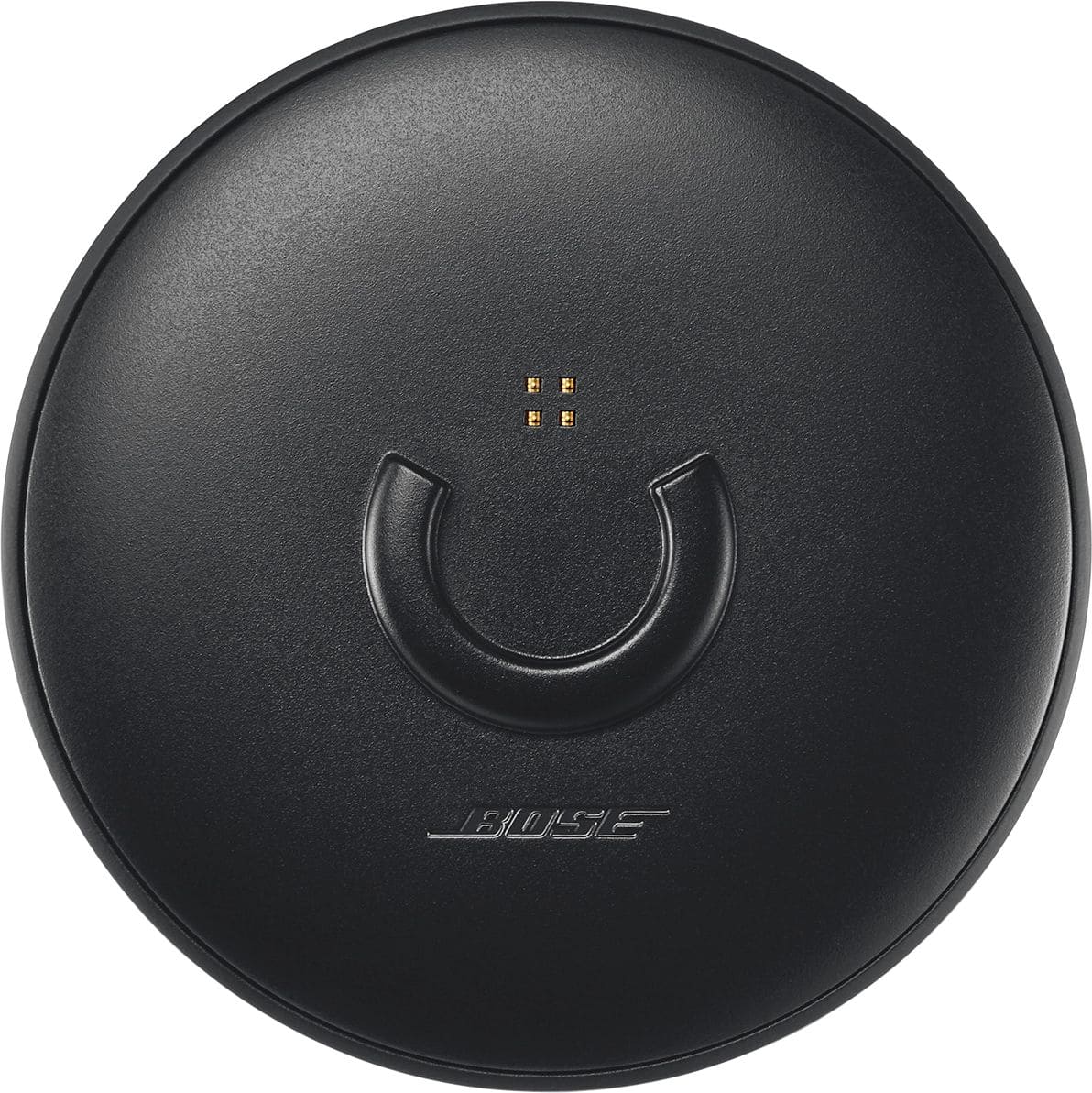 Bose SoundLink Revolve charging dock in Black on a table