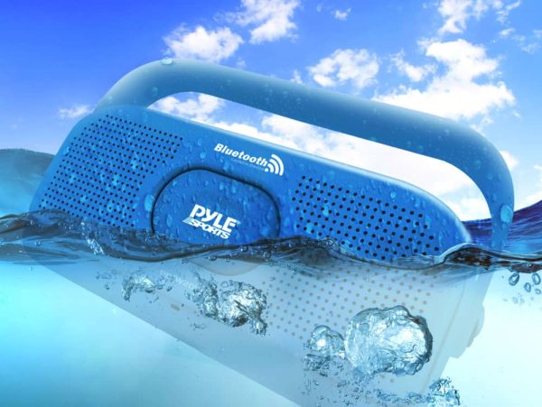 Pyle IPX7 Waterproof Bluetooth Speaker Portable Shower Music-1