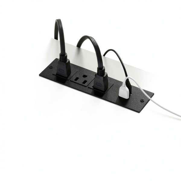 Aheaplus L Shaped Computer Desk with Power Outlets LED-4