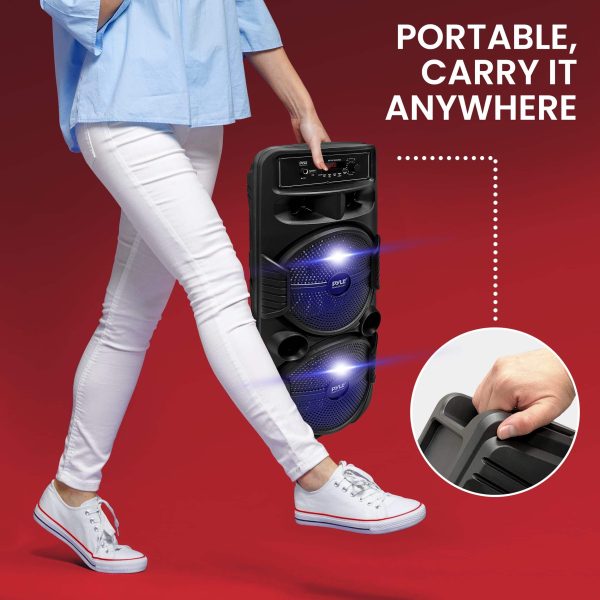 Bluetooth Portable PA Speaker Karaoke Party Audio Battery-6
