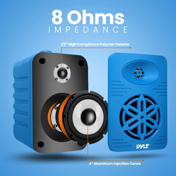 Pyle Bluetooth Indoor Outdoor Speakers Waterproof 300W-4